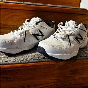 New Balance 619 White and Blue Athletic Shoes